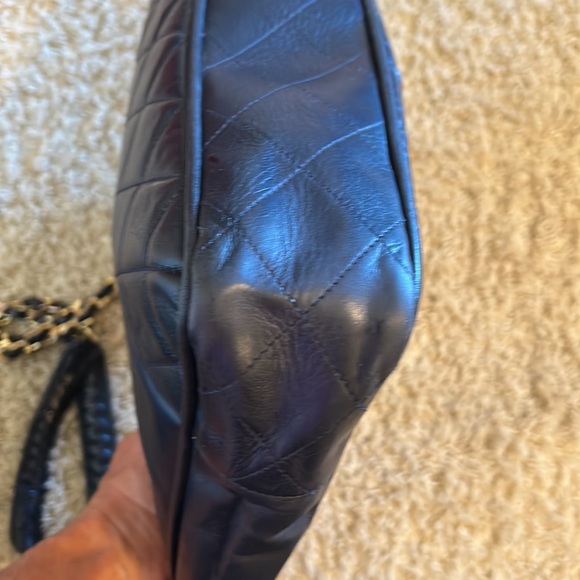 Chanel lambskin matrasse double chain shopping tote bag - Picture 5 of 13